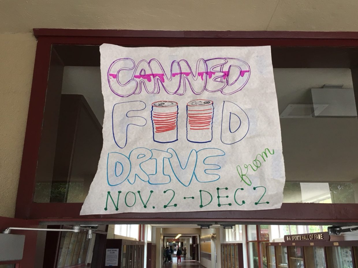 Canned Food Drive Around the Corner