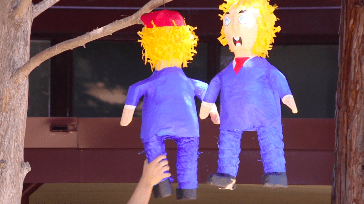 Opinion: Trump piñata undermines sincerity of protests
