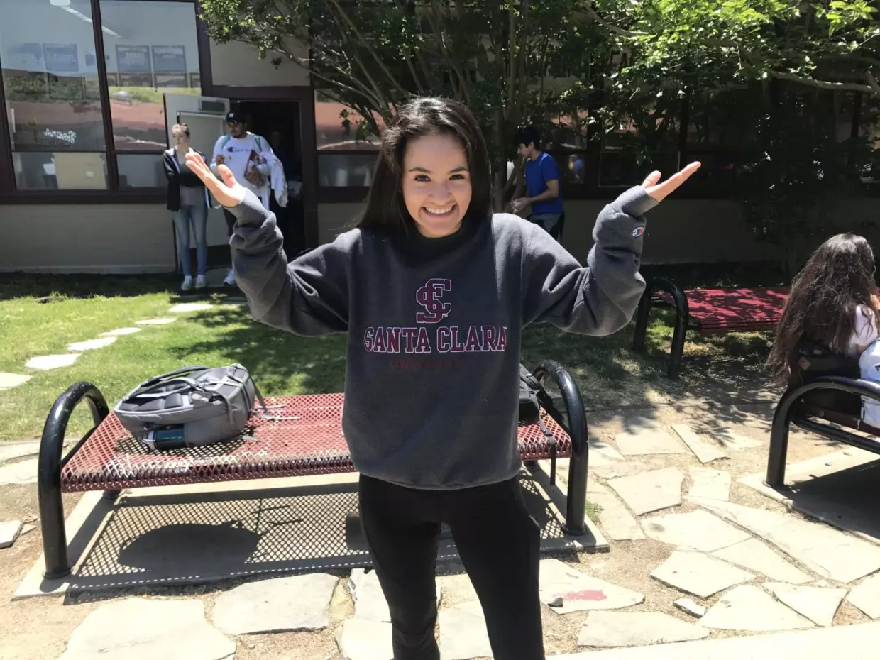 Diana Morales reps Santa Clara University, where she will be playing Division 1 soccer.
