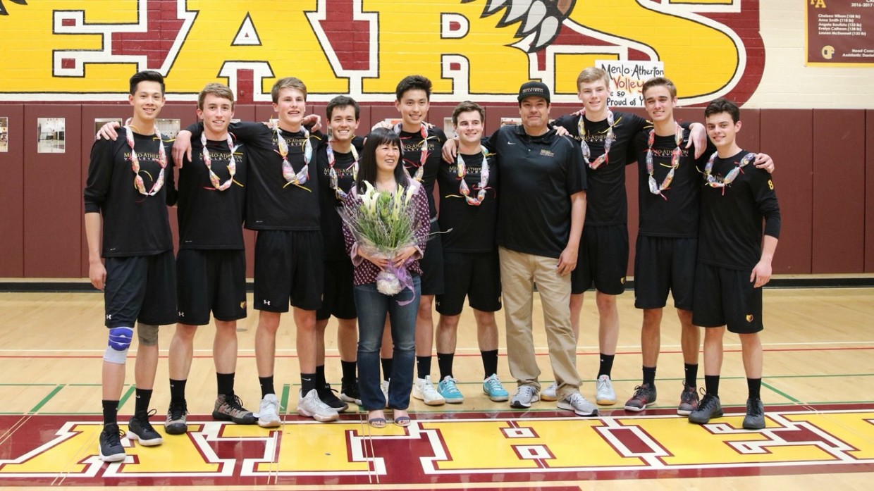 M-A Boys Volleyball Celebrates its Founding Members at Senior Night Victory