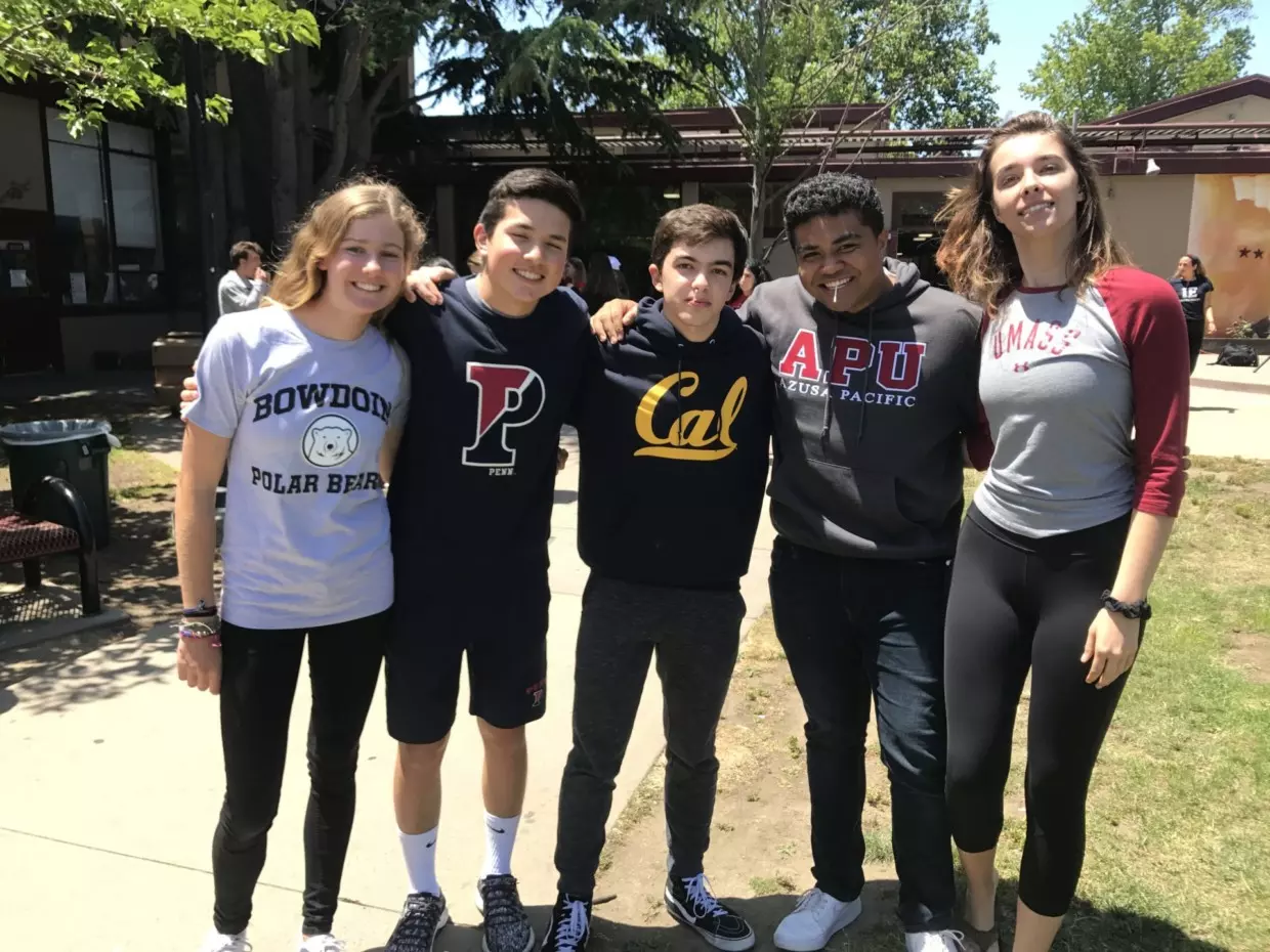 From left to right: Julia Marks, Joey Lohmann, Garrett Polman, Isaac Lepulu, and Addison Lentz.
