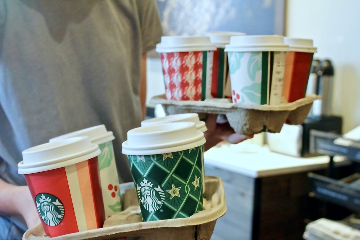 Coffee Break: Trying Holiday Drinks from Starbucks