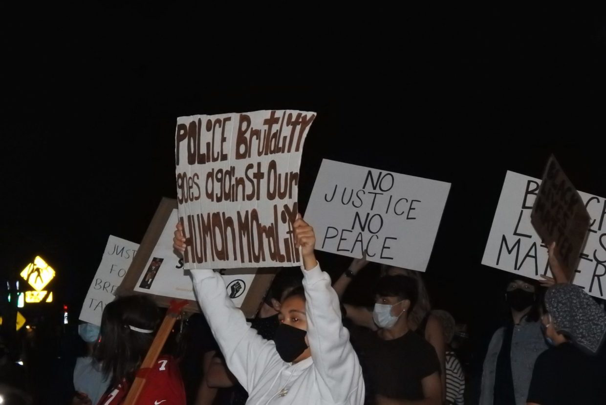 Menlo Park Protesters Take To The Streets in Breonna Taylor’s Memory