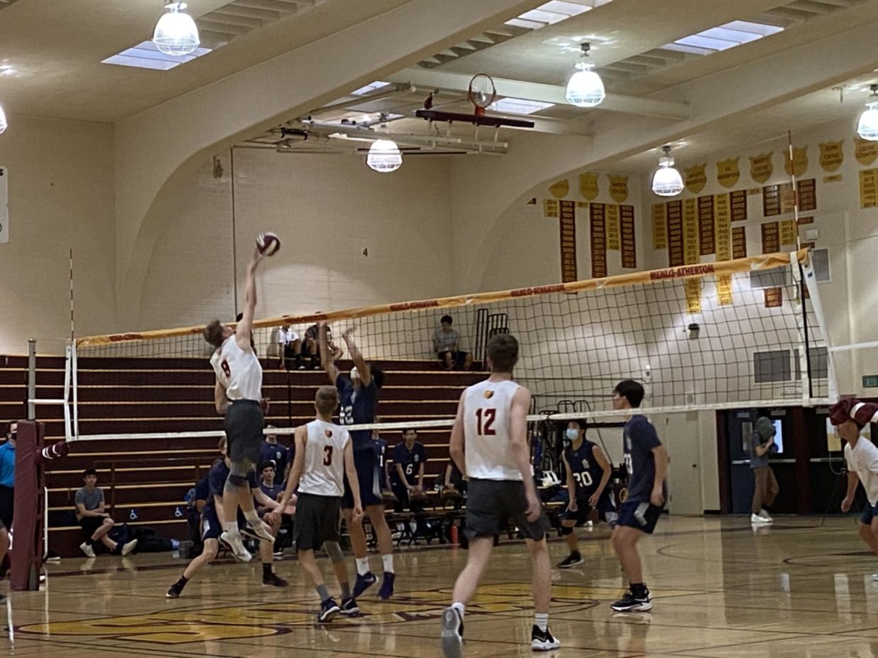 Varsity Boys Volleyball Squashes Carlmont Scots