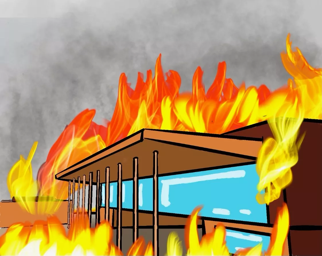 Satire: Campus Burns Down Due to Fire