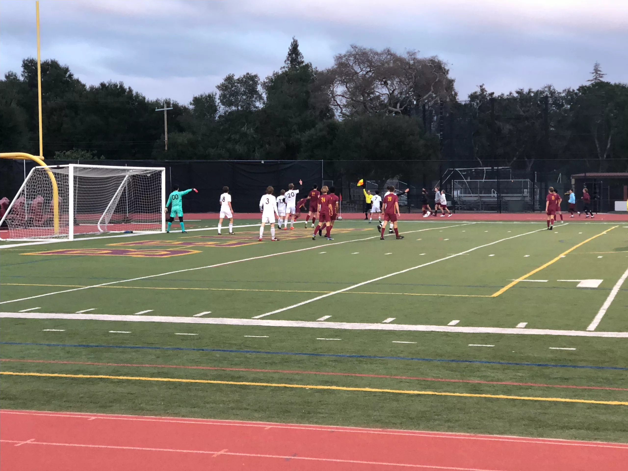 Boys’ Soccer Draws Against Woodside on Senior Night